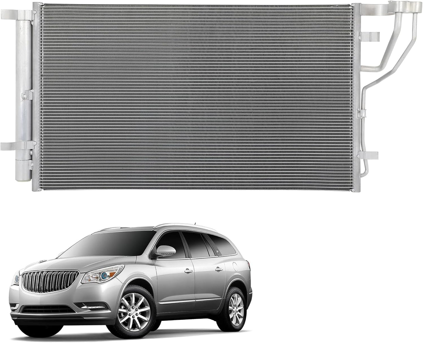 AC Condenser Compatible with 2019-2020 Kia Optima – Radiator Cooling Fan Assembly, Replacement 30139, 3794, 3794C, CN 3794PFXC, CN3794PFXC, 7-3794, 40329, 23305638, GM3030285, V40620038