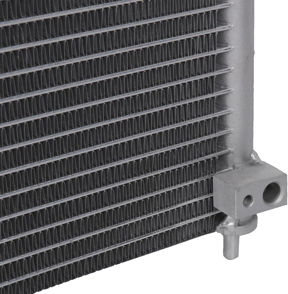 AC Condenser Compatible with 1994-2001 Acura Integra & 1997-2001 Honda CR-V | Radiator Cooling Fan Assembly | Replacement 4801, 80110ST7A21, 80110S10003, 80110ST7003, 80110SP7A21