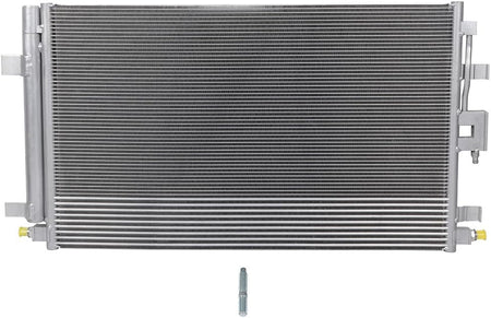 AC Condenser Compatible with 2018-2019 Chevrolet Equinox L/LS/LT/Premier Plus Sport Utility 4-Door, Radiator Cooling Fan Assembly, Replacement 30082, 23270537, 84550136 - KUDUPARTS