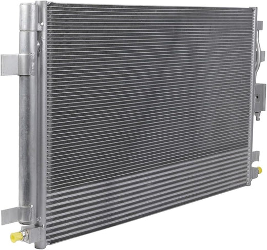 AC Condenser Compatible with 2018-2019 Chevrolet Equinox L/LS/LT/Premier Plus Sport Utility 4-Door, Radiator Cooling Fan Assembly, Replacement 30082, 23270537, 84550136 - KUDUPARTS