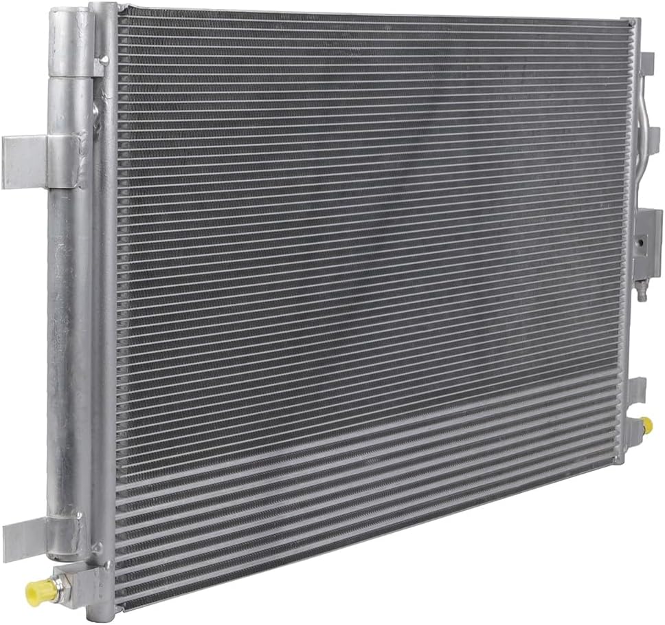 AC Condenser Compatible with 2018-2019 Chevrolet Equinox L/LS/LT/Premier Plus Sport Utility 4-Door, Radiator Cooling Fan Assembly, Replacement 30082, 23270537, 84550136 - KUDUPARTS