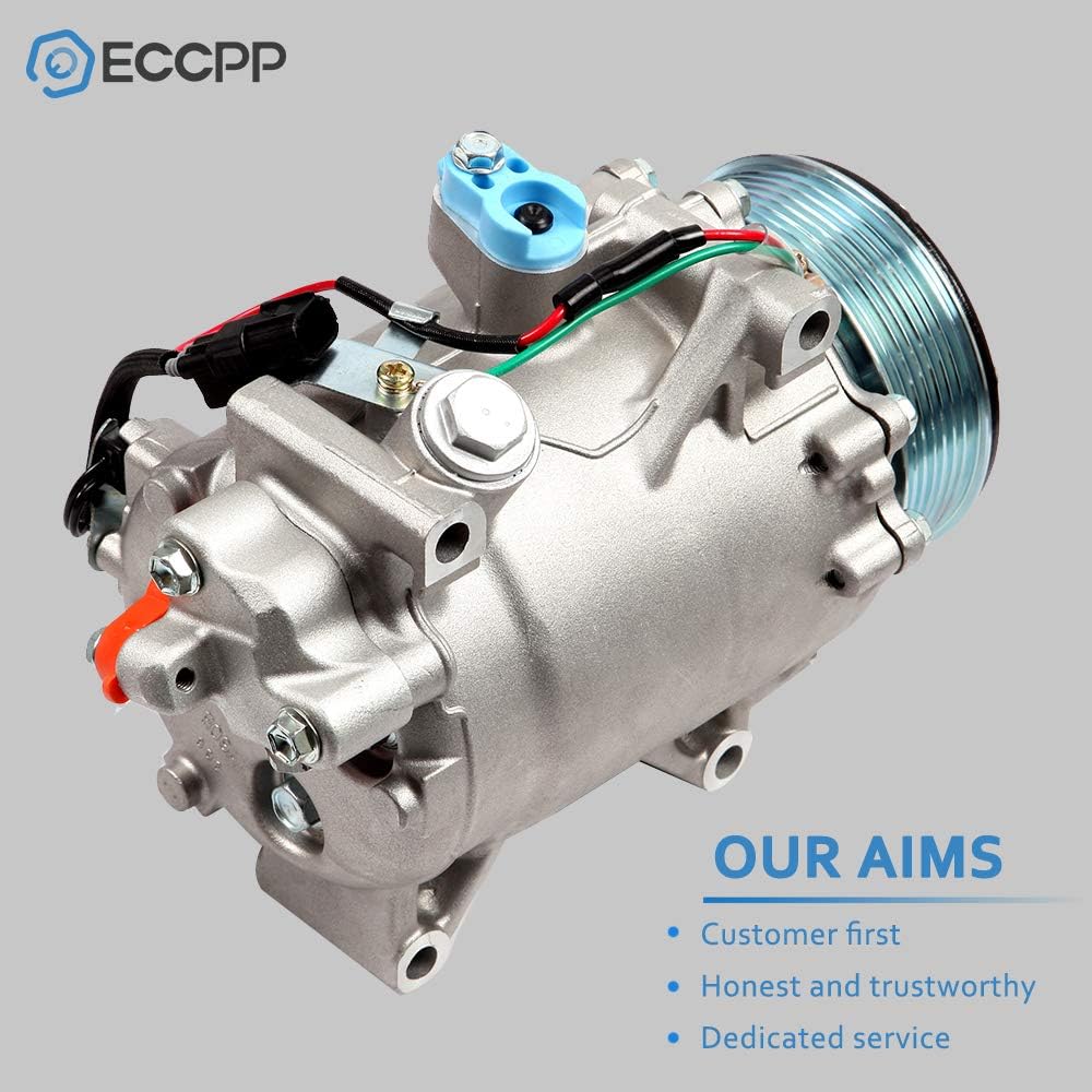 AC Compressor with Clutch TRSE09 – Compatible with Honda Civic (2007-2015), Honda CR-V 2.4L (2007-2012), Acura RDX 2.3L