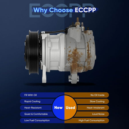 2006-2008 Jeep Liberty & 2007-2008 Dodge Nitro 3.7L AC Compressor with Clutch - KUDUPARTS