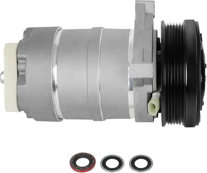 A/C Compressor with Clutch – Fits 1993-1997 Chevrolet Camaro, Pontiac Firebird, Buick Roadmaster 5.7L – Fast Cooling, 6 Groove Pulley