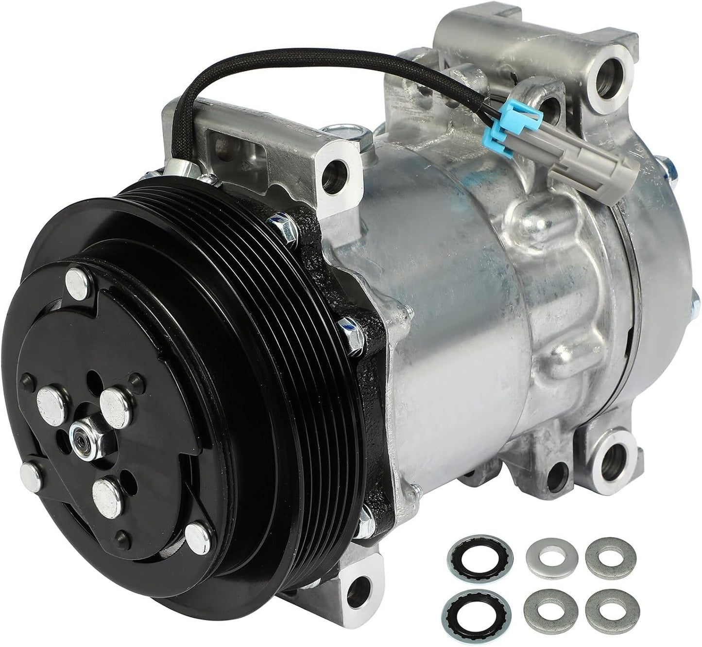 AC Compressor with Clutch for Chevrolet C1500-C3500, K1500-K3500, Suburban 1500, Tahoe 5.7L (1996-1999)