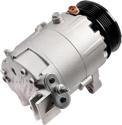 AC Compressor with Clutch for Chevrolet Impala, Malibu, Monte Carlo & Pontiac G6 3.5L 3.9L 2006-2011 – Fast Cooling, 6 Grooves