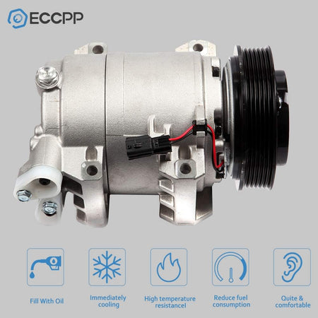Nissan Rogue 2.5L 2008-2016 & Cabstar 2.5L 2008-2009 AC Compressor with Clutch - KUDUPARTS