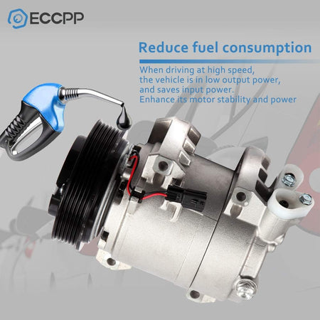 Nissan Rogue 2.5L 2008-2016 & Cabstar 2.5L 2008-2009 AC Compressor with Clutch - KUDUPARTS