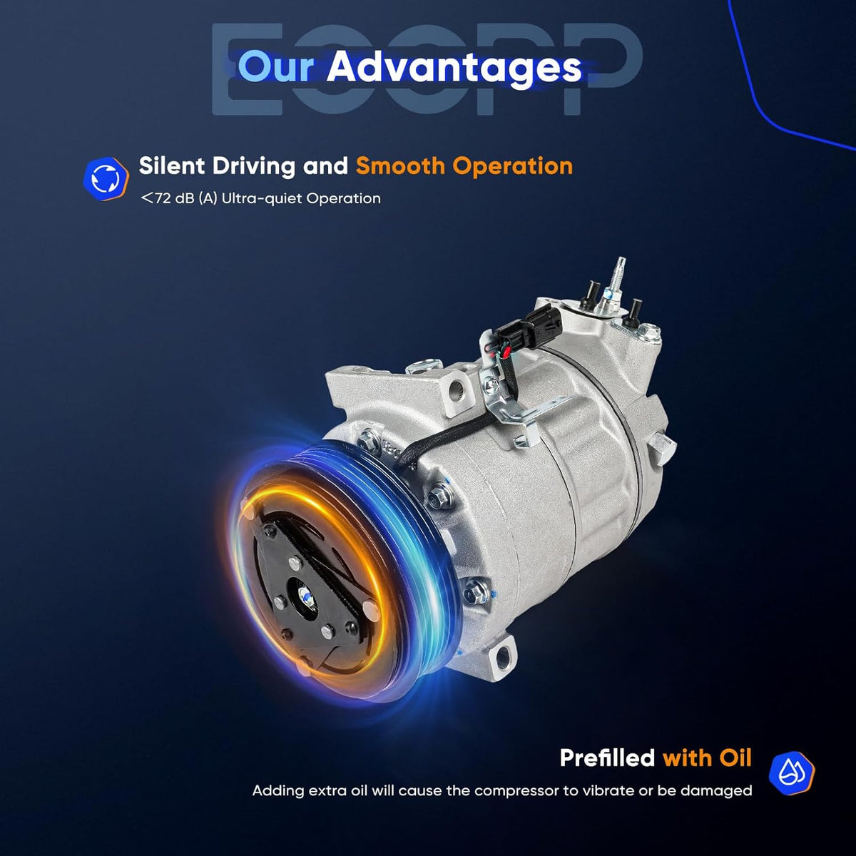 Nissan Sentra 2.0L AC Compressor (2007-2012) – Fast Cooling, Direct Fit - KUDUPARTS