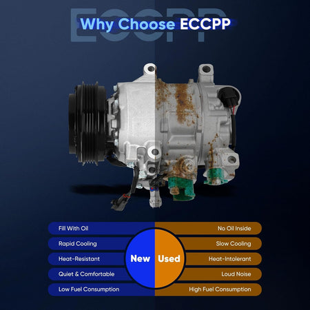 A/C Compressor with Clutch – Compatible with Ford Focus 2.0L (2014-2018) - KUDUPARTS