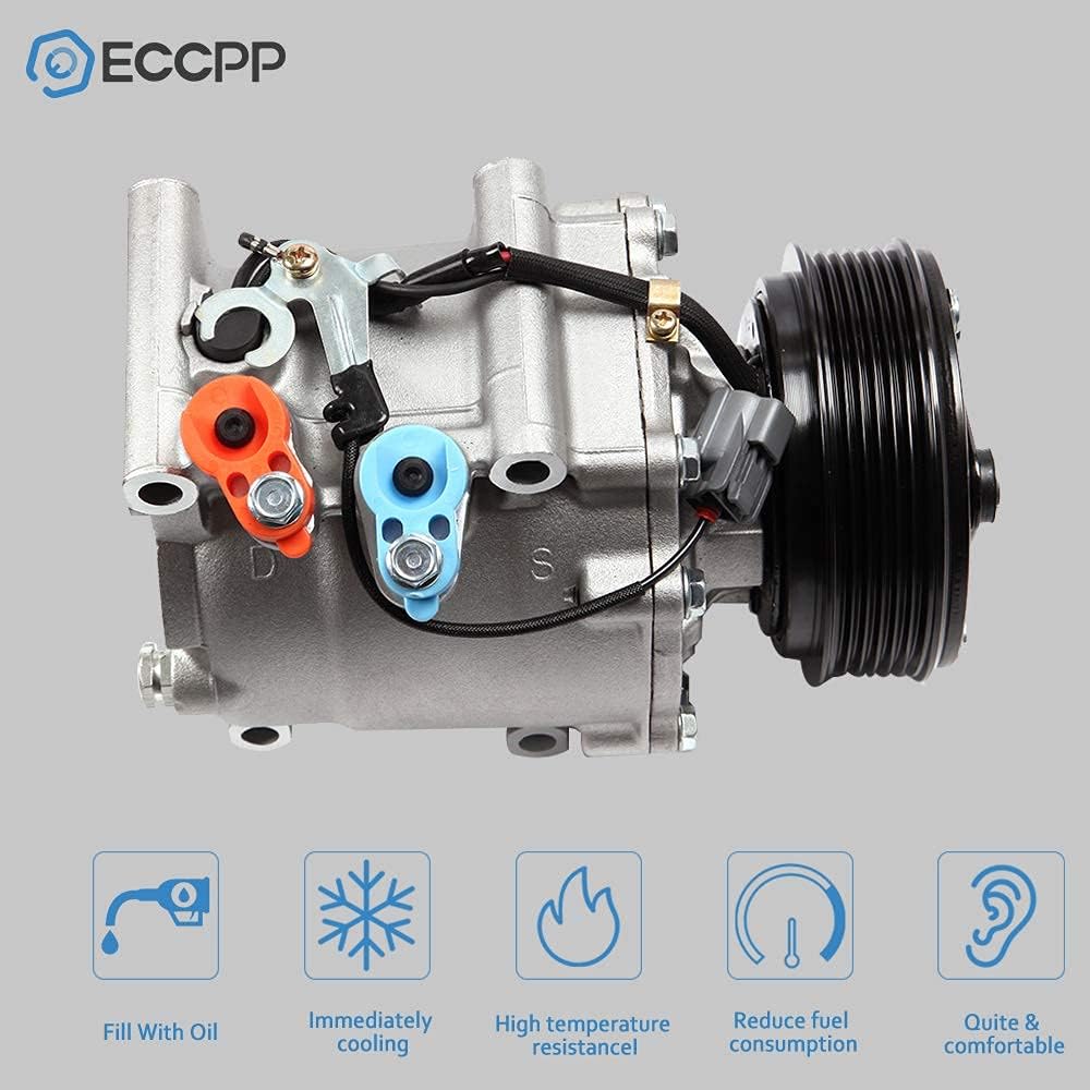 AC Compressor for 2001 Honda Civic, Acura EL 1.7L (1997-2001), & Honda Prelude 2.2L – Fast Cooling Air Conditioning Compressor