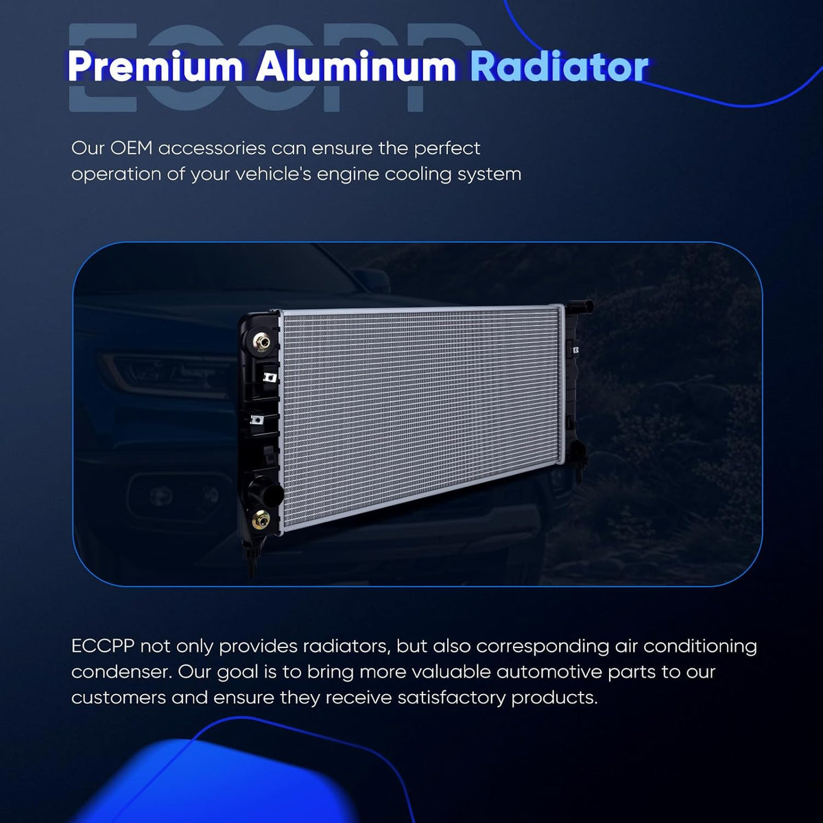 2012-2016 Chevrolet Impala 3.6L & 2014-2016 Impala Limited 3.6L Aluminum Radiator - Replace# CU13326, 22809024, GM3010548 - KUDUPARTS