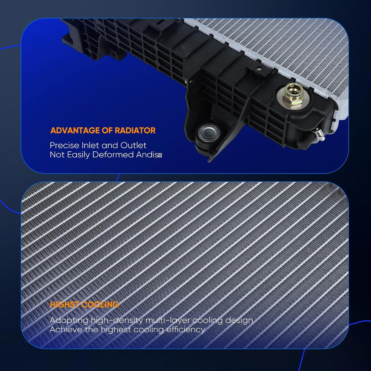 Radiator 13490 Compatible with Ram 2500 3500 4500 5500 6.4L 6.7L 2013-2018 - KUDUPARTS