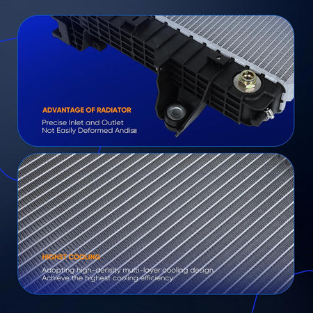 Radiator 13490 Compatible with Ram 2500 3500 4500 5500 6.4L 6.7L 2013-2018 - KUDUPARTS