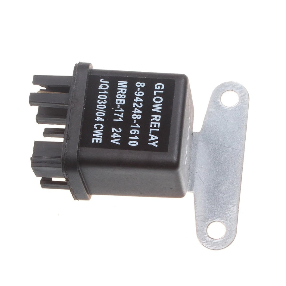 24V Glow Plug Relay 8942481610 for Isuzu Engine C240 4JJ1 Hitachi Excavator EX35U EX27U EX50U - KUDUPARTS