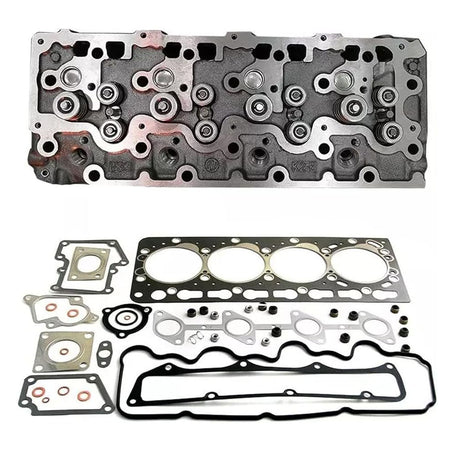 1G513-03020 Complete Cylinder Head Assy & Full Gasket Set Compatible with Kubota V3300 V3600 Engine - KUDUPARTS