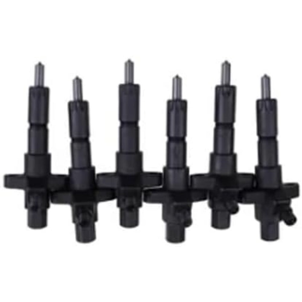 6 PCS Fuel Injector 1-15300250-2 for Isuzu Engine 6BD1 6BG1 Hitachi Excavator EX200-2 EX200-3 - KUDUPARTS