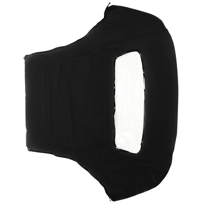 Capote souple noire décapotable avec lunette arrière en plastique homologuée DOT MUS51511 pour Ford Mustang 1983-1993