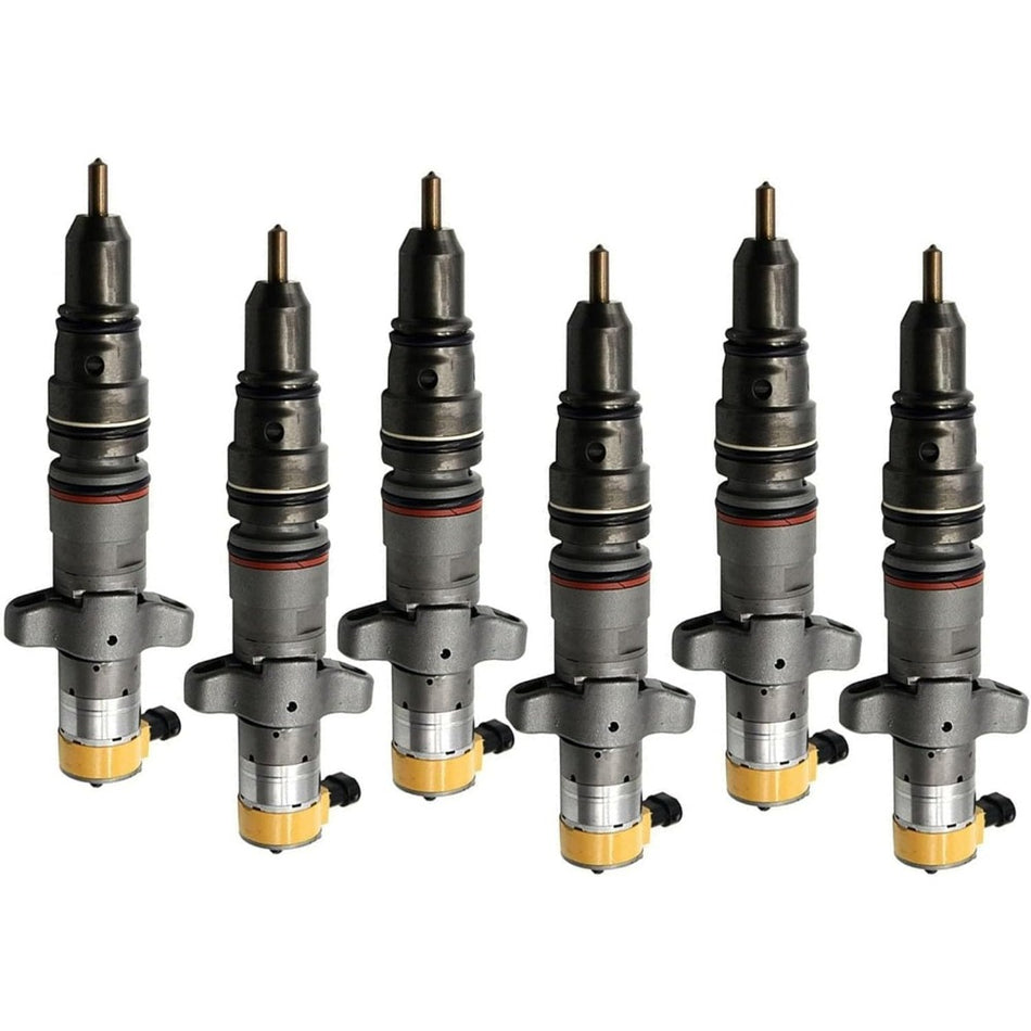 6 Pcs Fuel Injector 10R-7221 for Caterpillar CAT Engine C9 - KUDUPARTS