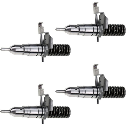 4 Pcs Fuel Injector 127-8207 for Caterpillar CAT Engine 3114 3114T Paving Compactor CB-434 CS-563 CP-563 - KUDUPARTS