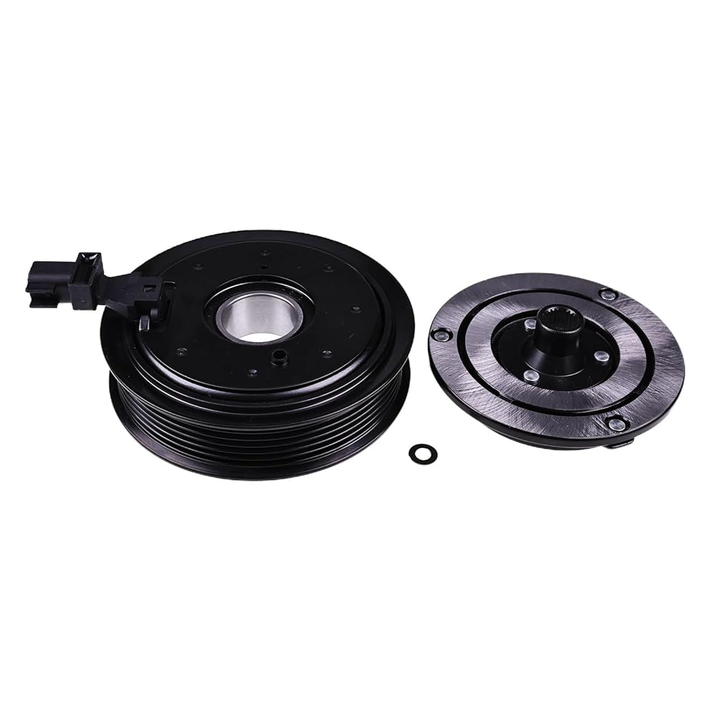 A/C Compressor Clutch Kit Coil Pulley 68084274AB 68294506AC for Jeep Wrangler 3.6L V6 2012- - KUDUPARTS