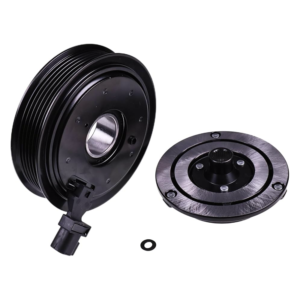 A/C Compressor Clutch Kit Coil Pulley 68084274AB 68294506AC for Jeep Wrangler 3.6L V6 2012- - KUDUPARTS