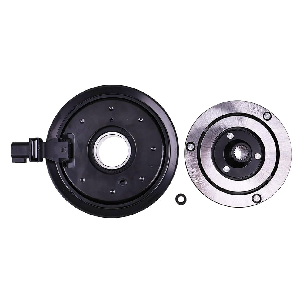 A/C Compressor Clutch Kit Coil Pulley 68084274AB 68294506AC for Jeep Wrangler 3.6L V6 2012- - KUDUPARTS