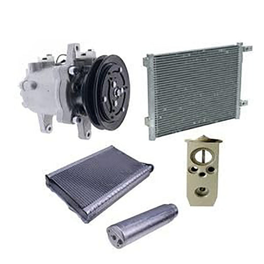 A/C Compressor RD451-93900 & Expansion Valve T1275-72170 & Receiver Drier 3P999-00230 & Condenser T1275-72220 for Kubota Tractor L3560 L4060 L4240 - KUDUPARTS