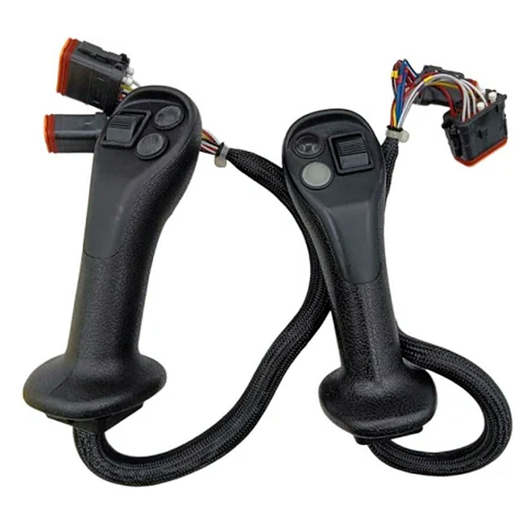 A Pair Hand Joystick Controller 512-1247 512-1248 for Caterpillar CAT Excavator E320GC E323GC E324GC E345GC - KUDUPARTS