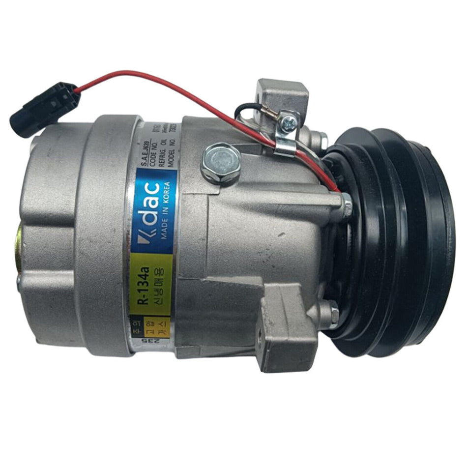 A/C Compressor 11M6-54020 & Dryer-Receiver 11M6-54040 for Hyundai Excavator R55-3 R55W-3 R95W-3 R95W3