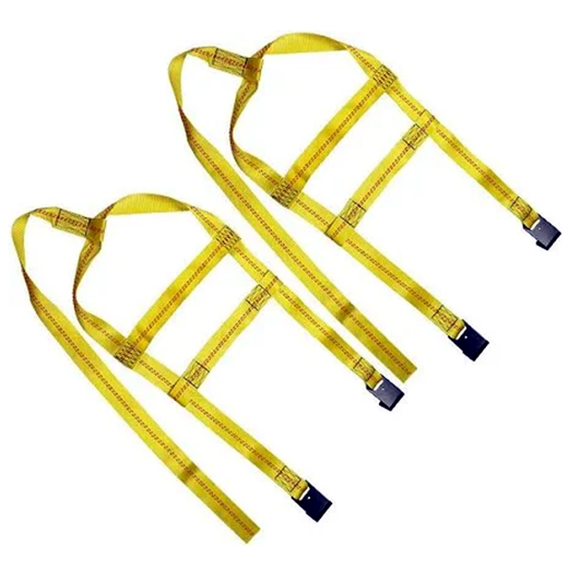 Adjustable Car tire Basket Straps Wheel Net Set Flat Hook for Tow Dolly - KUDUPARTS