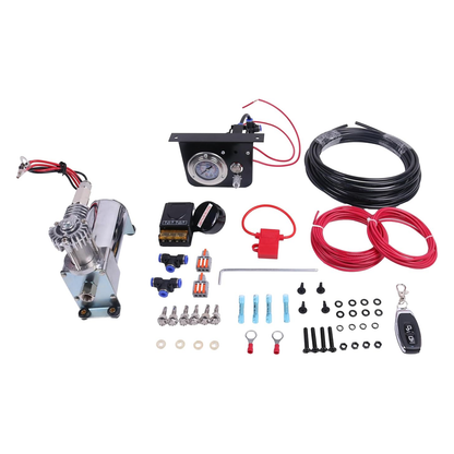 Kit de suspensión de compresor de control de bolsa Air Lift 25804 de posventa, máximo 100 psi, 12 V CC, 12,0 amperios