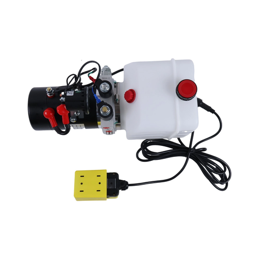 Aftermarket KTI DC-4499 6-Quart Double Acting 12V Hydraulic Pump for Dump Trailer - KUDUPARTS