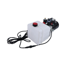 Pompe hydraulique double effet 12 V KTI Hydraulics DC-4442 de 3 litres (pièce de rechange) pour remorque benne