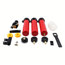 Aftermarket Nanpu Z-Series 3-Stage Compressed Air Filter System 127CFM 1/2" & 3/4" NPT Inlet 1/4" Outlet Oil & Water Separator for Spray Guns Tools CNC - KUDUPARTS