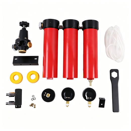 Aftermarket Nanpu Z-Series 3-Stage Compressed Air Filter System 127CFM 1/2" & 3/4" NPT Inlet 1/4" Outlet Oil & Water Separator for Spray Guns Tools CNC - KUDUPARTS
