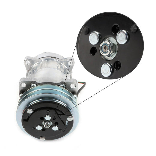 12V 1PK 125mm SD7H13 A/C Compressor 8946 for Volvo Excavator - KUDUPARTS