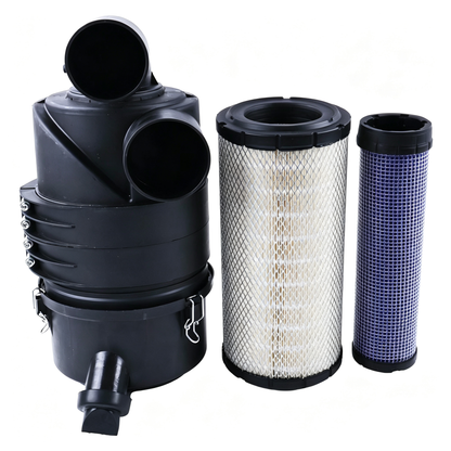 Air Cleaner Assembly AT186281 for John Deere Engine 4045 Loader 310G 310SG 310SJ 310SJTC 310TJ 315SG 315SJ 325J 410G 410J