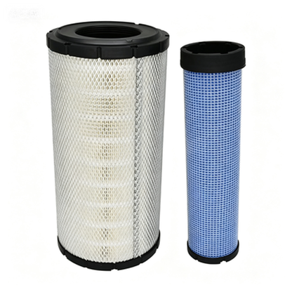 Air Filter Kit 600-185-3100 600-185-3200 for Komatsu Excavator PC200-7 PC200-8 PC228US-3 - KUDUPARTS