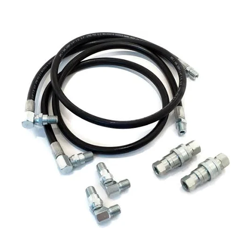 Angle Hose And Fitting Kit 21856 21855 15072 for Meyer Snowplow Pump E47 - KUDUPARTS