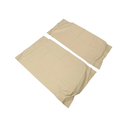 Beige Front Seat Cushion Cover Set for Club Car DS 2000.5-Up Golf Cart - KUDUPARTS