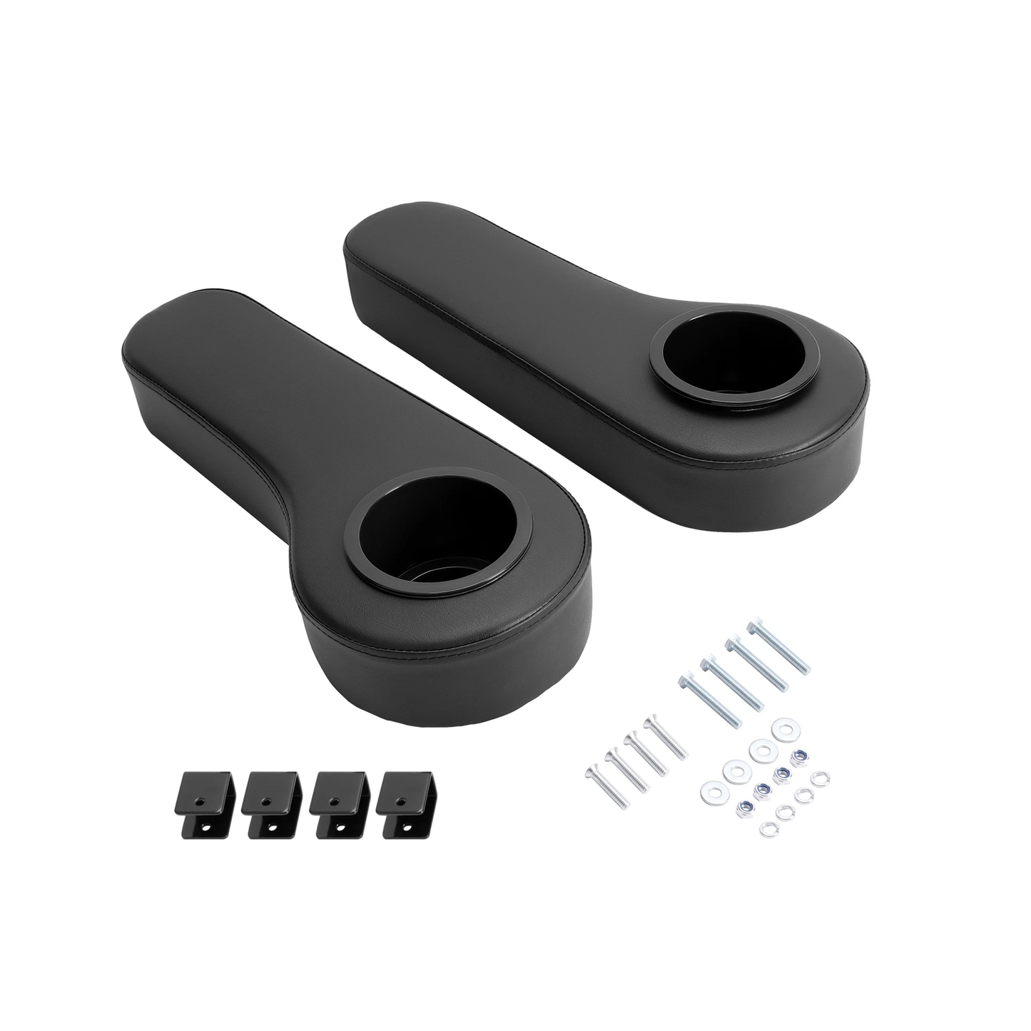 Accoudoir noir avec porte-gobelet pour voiturette de golf Club Car EZGO Yamaha