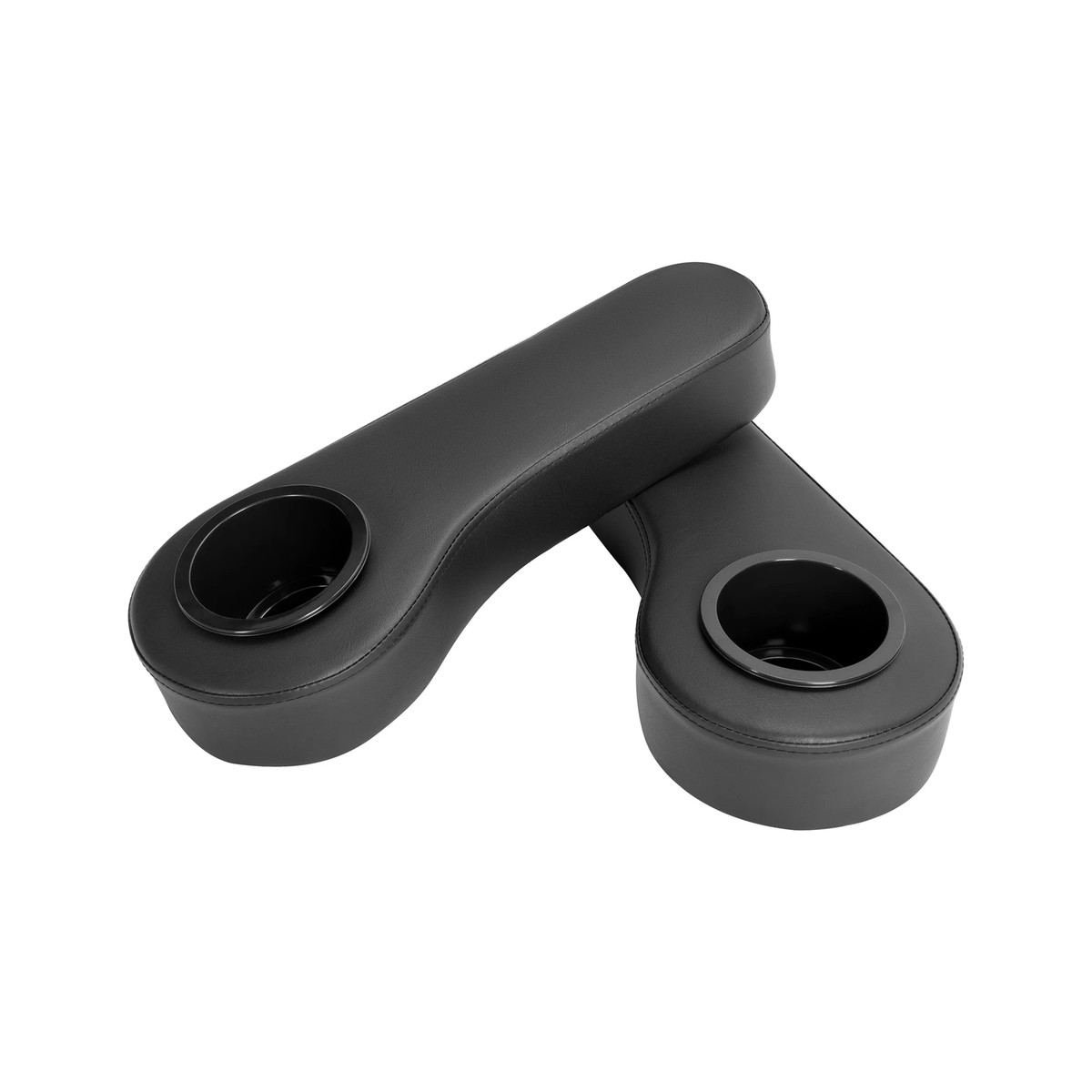Black Armrest with Cup Holder for Club Car EZGO Yamaha Golf Cart - KUDUPARTS