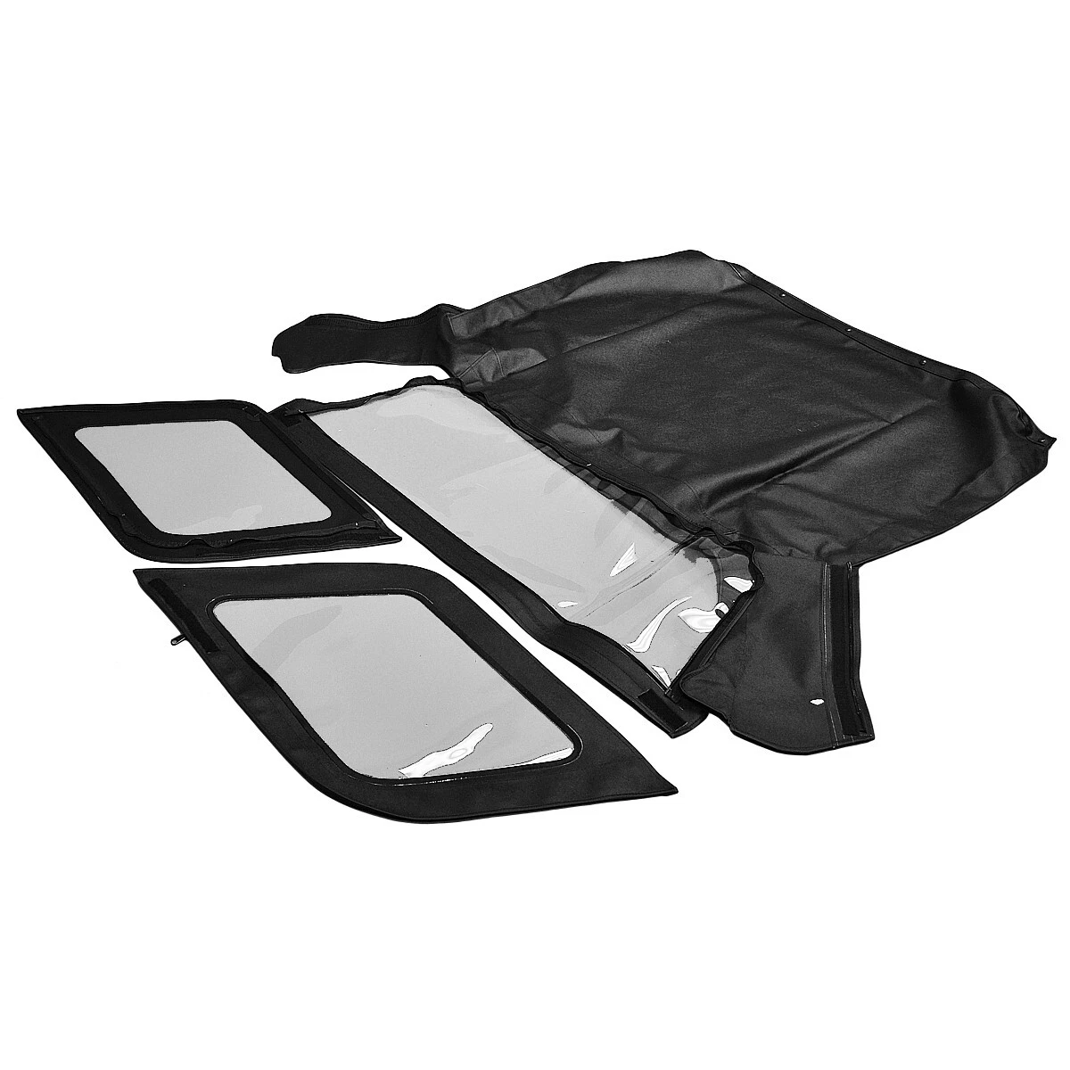 Black Convertible Soft Top T003-2993 for Kia Sportage - KUDUPARTS