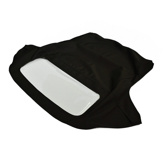 Black Convertible Soft Top With Plastic Window AF9940-440 for Alfa Romeo Spider - KUDUPARTS