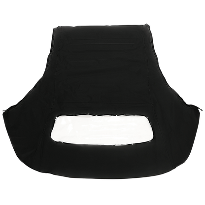 Capote souple noire décapotable avec lunette arrière en plastique homologuée DOT MUS51511 pour Ford Mustang 1983-1993