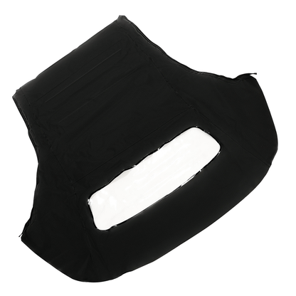 Capote souple noire décapotable avec lunette arrière en plastique homologuée DOT MUS51511 pour Ford Mustang 1983-1993