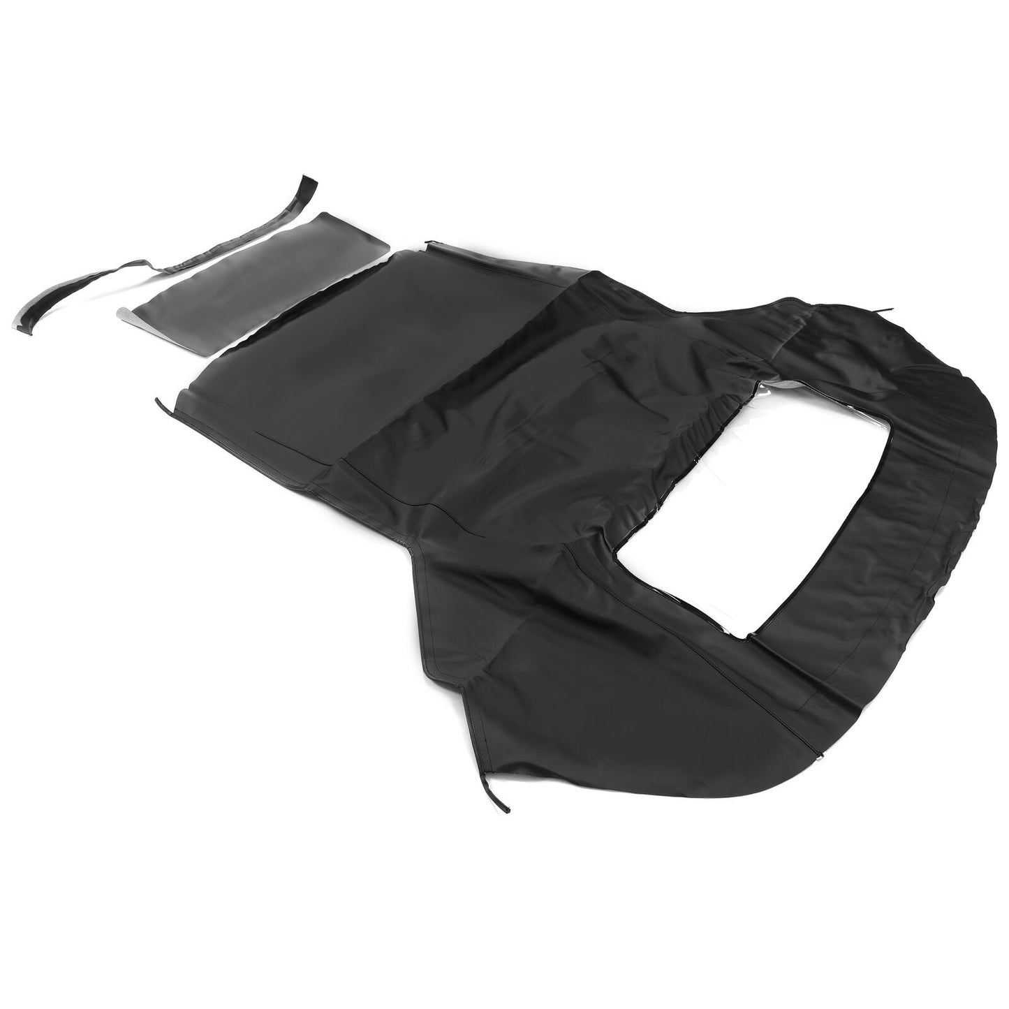 Capote noire décapotable avec fenêtre en plastique homologuée DOT MUS51511 pour Ford Mustang 1983-1993