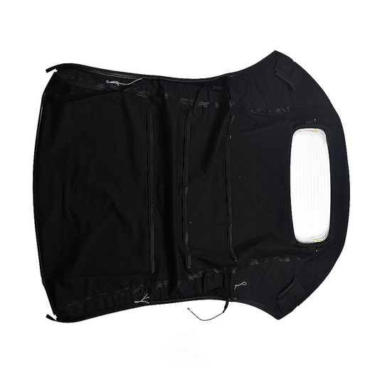 Black Convertible Soft Top wDOT Appv Window VW-440-3V for Volkswagen VW Beetle 2003-2010 - KUDUPARTS