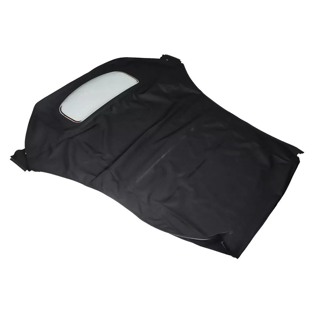 Black Convertible Soft Top wDOT Appv Window VW-440-3V for Volkswagen VW Beetle 2003-2010 - KUDUPARTS